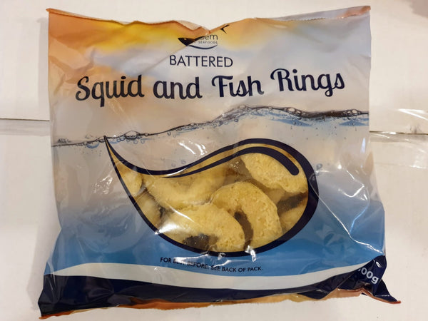 Frozen Squid and Fish Rings